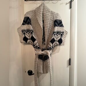 Abercrombie tie chunky cardigan